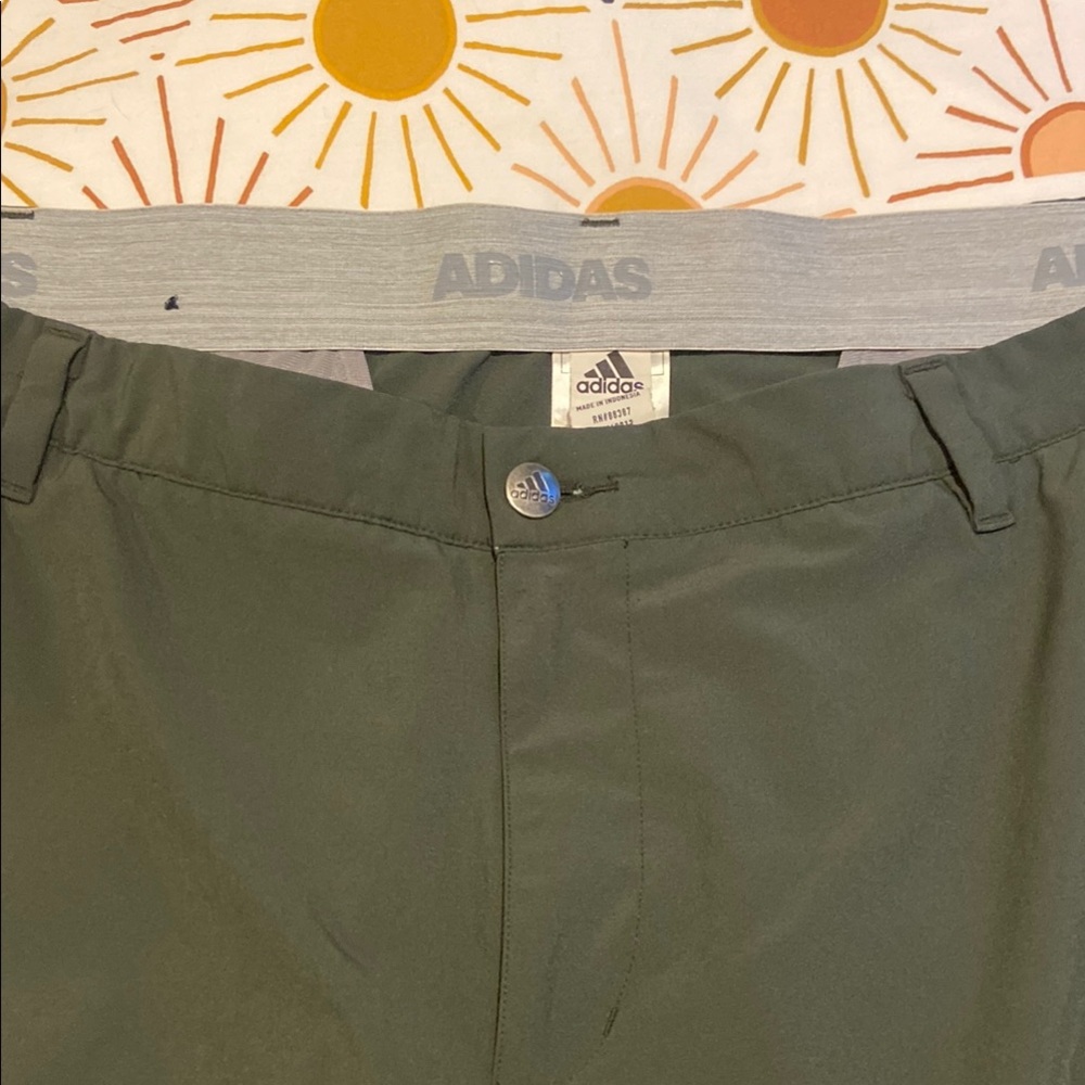 Adidas Olive Green Performance/Golf Shorts